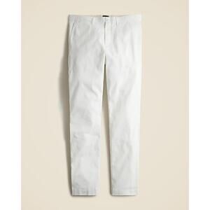 J.Crew 1040 Athletic Tapered-fit stretch chino pant Resort Preppy White 34/34